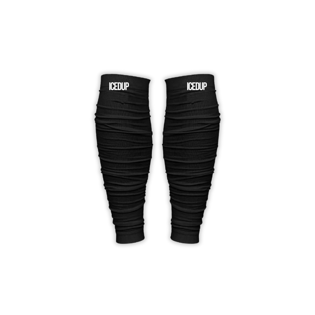 Scrunched Calf Sleeves | Black