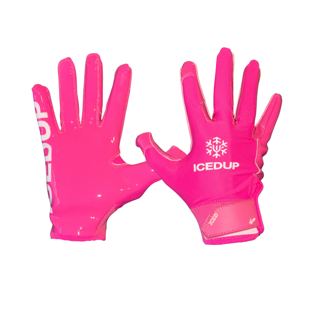 iu gear IU® Pink Gloves – Football Receiver Gloves
